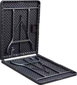 ERRO Vouwtafel - Houtlook - 180x74cm - Zwart -Outdoor Kampeerwinkel 1083x1200