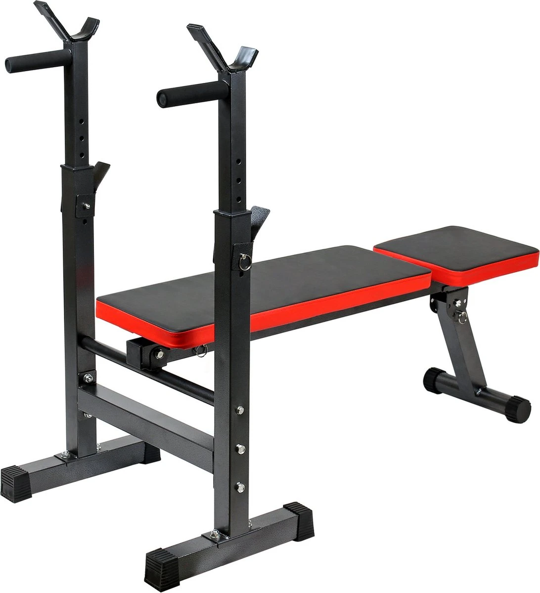 Inklapbare Halterbank Tot 230kg; Vlakke Trainingsbank, Hellingbank, Fitness Bank - Multistrobe 4 Inklapbare Halterbank Tot 230kg; Vlakke Trainingsbank, Hellingbank, Fitness Bank - Multistrobe - Afbeelding 2