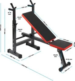 Inklapbare Halterbank Tot 230kg; Vlakke Trainingsbank, Hellingbank, Fitness Bank - Multistrobe 13 Inklapbare Halterbank Tot 230kg; Vlakke Trainingsbank, Hellingbank, Fitness Bank - Multistrobe -Outdoor Kampeerwinkel 1117x1200
