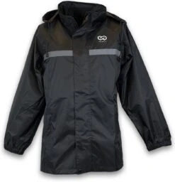 Infinity Goods Regenpak - Dames & Heren - Maat L - Waterdicht & Ademend - Reflecterend - Zwart -Outdoor Kampeerwinkel 1156x1200