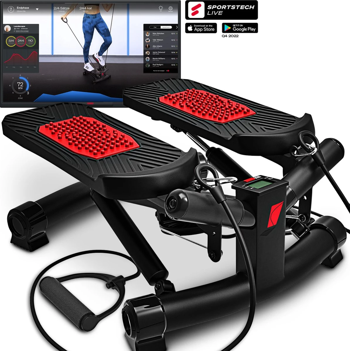 Sportstech STX300 | Stepper | Home Fitness Thuis | Inclusief Trekkoorden 3 Sportstech STX300 | Stepper | Home Fitness Thuis | Inclusief Trekkoorden