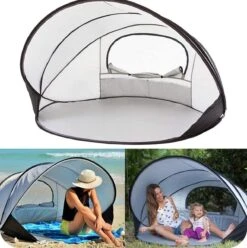 Deryan Luxe Pop Up Strandtent XXL - Anti-UV 50+ - Zilver -Outdoor Kampeerwinkel 1196x1200 3