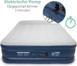 LifeGoods Luchtbed - 2 Persoons - Met Ingebouwde Pomp - Incl. Draagtas En Reparatiekit -Outdoor Kampeerwinkel 1200x1034