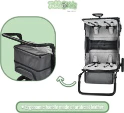 FableKids LEO X4Plus Opvouwbare Wagen Met Dak Fossil Grey 25 FableKids LEO X4Plus Opvouwbare Wagen Met Dak Fossil Grey -Outdoor Kampeerwinkel 1200x1091