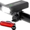 BikePro LED Fietsverlichting Set - Voorlicht En Achterlicht - USB Oplaadbaar - Fietslamp - Koplamp Fiets - Fietslampjes - Fietslichten
