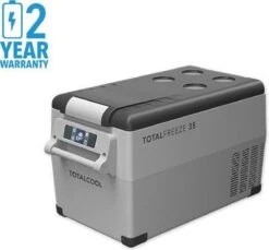 Totalcool Totalfreeze - 35 - Camping Koel/vries Box - 12/24/230 V - 45 Watt- Fluisterstill -Outdoor Kampeerwinkel 1200x1114