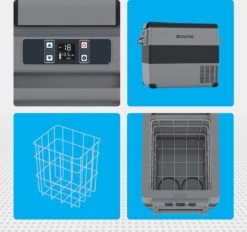 Auronic Elektrische Koelbox - 49.5L - Compressor - 12V En 240V - Grijs -Outdoor Kampeerwinkel 1200x1129