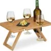 Relaxdays Opvouwbare Picknick Wijntafel - 4 Wijnglazenhouders - Bamboe Dienbladtafel Klein -Outdoor Kampeerwinkel 1200x1143 6