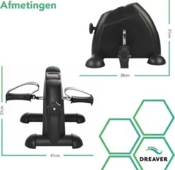 Dreaver Stoelfiets - LCD-scherm - Inclusief Antislipmat - Bureaufiets - Bewegingstrainer - Deskbike - Mini Hometrainer - Pedaaltrainer -Outdoor Kampeerwinkel 1200x1171 1