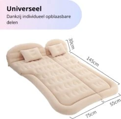 Opblaasbaar Auto Matras - Auto Luchtbed Zwart - Achterbank En Achterbak - Tweepersoons 3-in-1 Universeel Automatras - Inclusief Elektrische Pomp En Accessoires - Kampeer Luchtbed Voor Reizen -Outdoor Kampeerwinkel 1200x1180