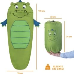 Dutch Mountains Kinderslaapzak Nijlpaard - 170 X 70cm Polyester - Zacht Lichtgewicht – Opberghoes -Outdoor Kampeerwinkel 1200x1190 1