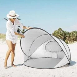 Deryan Luxe Pop Up Strandtent XXL - Anti-UV 50+ - Zilver -Outdoor Kampeerwinkel 1200x1200 115