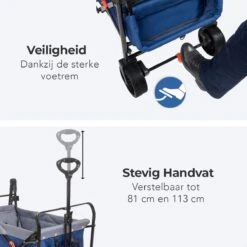 LifeGoods Bolderkar - Opvouwbaar - Tot 120KG - 103L - Extra Draagtas En Duwstang - Wasbaar Polyester - 98x45cm - Blauw/Grijs 22 LifeGoods Bolderkar - Opvouwbaar - Tot 120KG - 103L - Extra Draagtas En Duwstang - Wasbaar Polyester - 98x45cm - Blauw/Grijs -Outdoor Kampeerwinkel 1200x1200 127