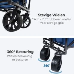 LifeGoods Bolderkar - Opvouwbaar - Tot 120KG - 103L - Extra Draagtas En Duwstang - Wasbaar Polyester - 98x45cm - Blauw/Grijs 23 LifeGoods Bolderkar - Opvouwbaar - Tot 120KG - 103L - Extra Draagtas En Duwstang - Wasbaar Polyester - 98x45cm - Blauw/Grijs -Outdoor Kampeerwinkel 1200x1200 128