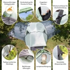 Skandika Bern 4 Koepeltent - Koepeltent - Tenten - 4 Persoons Kampeertent Met Panoramisch Dakraam, 2 Slaapcabines, Grondzeil, 210 Cm Stahoogte, Waterdicht, 4000 Mm Waterkolom - Grote Outdoor Familie Tent, Kampeertent - Grijs 14 Skandika Bern 4 Koepeltent - Koepeltent - Tenten - 4 Persoons Kampeertent Met Panoramisch Dakraam, 2 Slaapcabines, Grondzeil, 210 Cm Stahoogte, Waterdicht, 4000 Mm Waterkolom - Grote Outdoor Familie Tent, Kampeertent - Grijs -Outdoor Kampeerwinkel 1200x1200 147