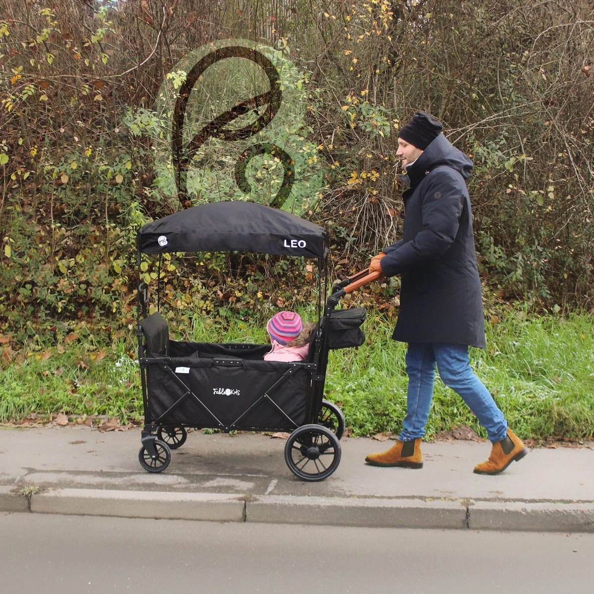 FableKids LEO X4Plus Opvouwbare Wagen Met Dak Fossil Grey 6 FableKids LEO X4Plus Opvouwbare Wagen Met Dak Fossil Grey - Afbeelding 4