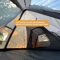 Skandika Tipi Kotona Air Opblaasbare Tent – Opblaasbare Tenten - 4 Persoons Tipi Tent – Tenten - Campingtent – Ingenaaide Tentvloer – Muggengaas – 260 Cm Stahoogte – 490 X 370 X 260 (L X B X H) – Outdoor, Camping, Tuin – Luchttent - Kamperen - Beige -Outdoor Kampeerwinkel 1200x1200 255