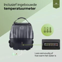 Needventure Solar Douche - Camping Douchezak - Buiten Douche - Tuindouche - Inclusief Thermometer - Waterzak Met Douchekop - 20L - Zwart 13 Needventure Solar Douche - Camping Douchezak - Buiten Douche - Tuindouche - Inclusief Thermometer - Waterzak Met Douchekop - 20L - Zwart -Outdoor Kampeerwinkel 1200x1200 306