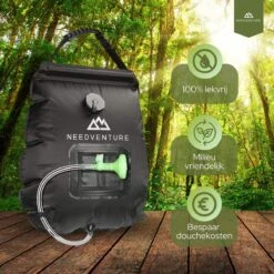 Needventure Solar Douche - Camping Douchezak - Buiten Douche - Tuindouche - Inclusief Thermometer - Waterzak Met Douchekop - 20L - Zwart 19 Needventure Solar Douche - Camping Douchezak - Buiten Douche - Tuindouche - Inclusief Thermometer - Waterzak Met Douchekop - 20L - Zwart -Outdoor Kampeerwinkel 1200x1200 310