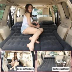 Merkloos Auto Luchtbed - Multifunctioneel - Achterbank - 2 Persoons - Opblaasbaar Bed - Luchtmatras - Reizen - Vakantie - Kamperen - Inclusief Elektrische Pomp - Zwart -Outdoor Kampeerwinkel 1200x1200 329