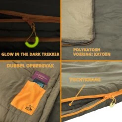 Dutch Mountains Slaapzak Vlieland XL - Grote Katoenen 210 X 80cm Lichtgewicht - Incl. Tasje En Tochtstrip -Comfortzone: 5-8 Graden- -Outdoor Kampeerwinkel 1200x1200 363