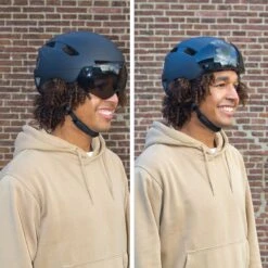 GOOFF® PILOT 3 In 1 Snorscooterhelm Met Afneembaar Vizier - Matzwart - Lichtgewicht Snorfiets Helm - NTA Gecertificeerd Speed Pedelec Helm - Geschikt Voor Blauw Kenteken Snorscooter En Snorfiets - Maat XL - Voor Vrouwen En Mannen -Outdoor Kampeerwinkel 1200x1200 417