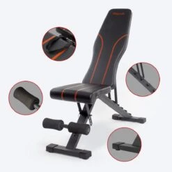 LifeGoods Fitness Halterbank - Verstelbaar - Inklapbaar - Zwart/Rood -Outdoor Kampeerwinkel 1200x1200 436