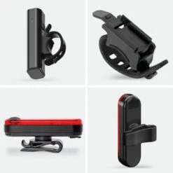 LifeGoods LED Fietsverlichting Set - Voorlicht En Achterlicht - USB Oplaadbaar - Zwart -Outdoor Kampeerwinkel 1200x1200 482