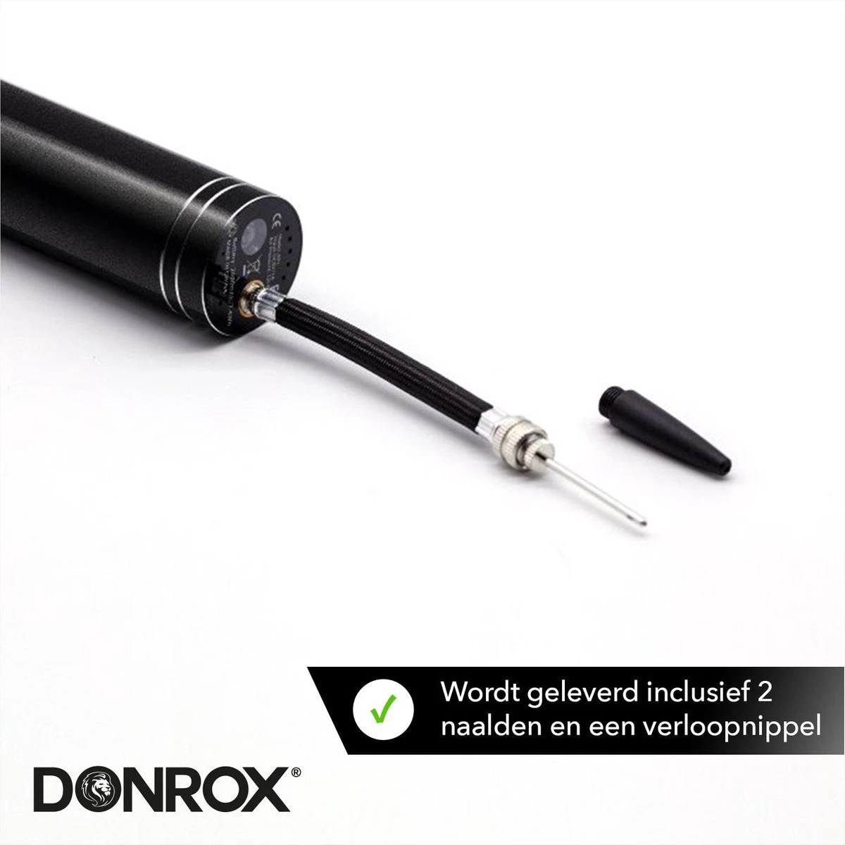 Donrox Play B211 Elektrische Ballenpomp - Voetbalpomp Inclusief Naalden - Oplaadbaar - Autostop 4 Donrox Play B211 Elektrische Ballenpomp - Voetbalpomp Inclusief Naalden - Oplaadbaar - Autostop - Afbeelding 2