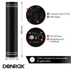 Donrox Play B211 Elektrische Ballenpomp - Voetbalpomp Inclusief Naalden - Oplaadbaar - Autostop 14 Donrox Play B211 Elektrische Ballenpomp - Voetbalpomp Inclusief Naalden - Oplaadbaar - Autostop -Outdoor Kampeerwinkel 1200x1200 510
