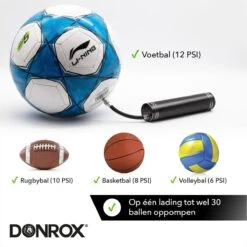 Donrox Play B211 Elektrische Ballenpomp - Voetbalpomp Inclusief Naalden - Oplaadbaar - Autostop 15 Donrox Play B211 Elektrische Ballenpomp - Voetbalpomp Inclusief Naalden - Oplaadbaar - Autostop -Outdoor Kampeerwinkel 1200x1200 511