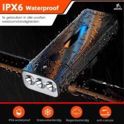 BikePro LED Fietsverlichting Set - Voorlicht En Achterlicht - USB Oplaadbaar - Fietslamp - Koplamp Fiets - Fietslampjes - Fietslichten -Outdoor Kampeerwinkel 1200x1200 581
