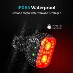 Inlustro Fietslamp Set - Voorlicht / Achterlicht - LED Fietslampjes Rood En Wit - Fietslicht Koplamp - Waterdicht - USB Oplaadbaar -Outdoor Kampeerwinkel 1200x1200 599