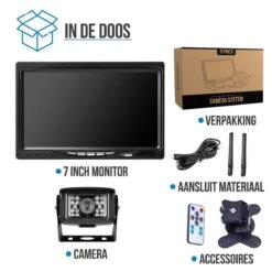 Strex Achteruitrijcamera Set Draadloos - 7" Scherm - 18LED Nachtzicht 15m - IP67 Waterdicht - Achteruitrij Camera - Geschikt Voor Auto/ Camper / Caravan / Vrachtwagen / Landbouw / Boot / Tractor -Outdoor Kampeerwinkel 1200x1200 6