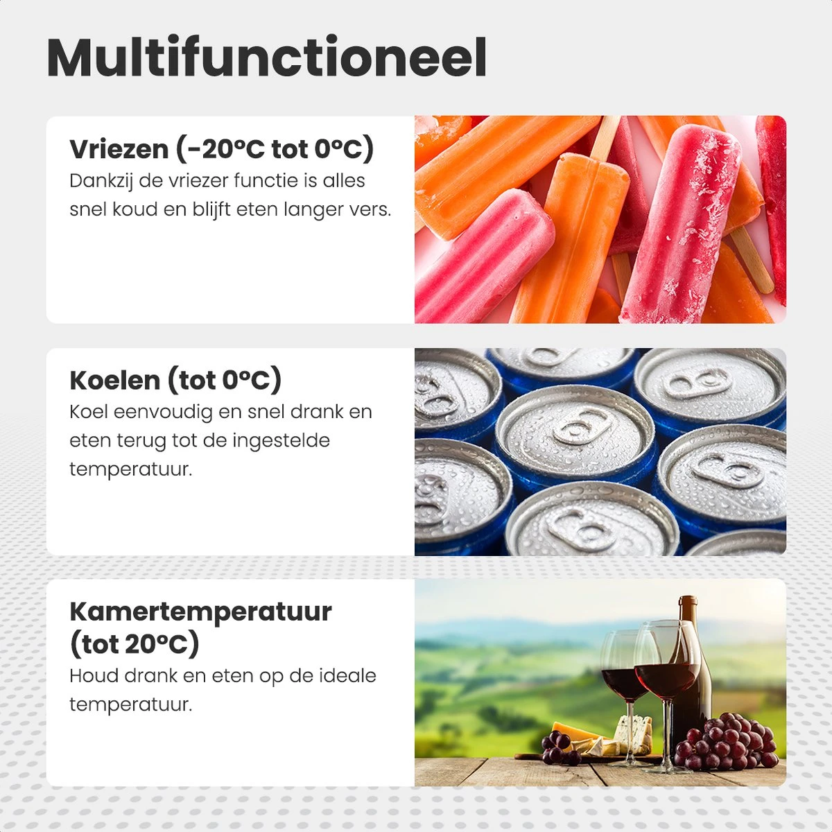 Auronic Elektrische Koelbox - 30.4L - Compressor - 12V En 240V - Grijs 12 Auronic Elektrische Koelbox - 30.4L - Compressor - 12V En 240V - Grijs - Afbeelding 10