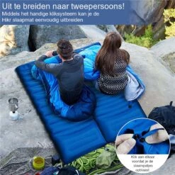 Hikr® Slaapmat 10cm+ Dikte - Comfortabel Luchtmatras - Zelfopblazend Met De Voet - TPU+40D Nylon - Slaapmatje Eenpersoons En Uit Te Breiden Tot Tweepersoons - Slaapmat Met Ingebouwde Pomp -Outdoor Kampeerwinkel 1200x1200 67