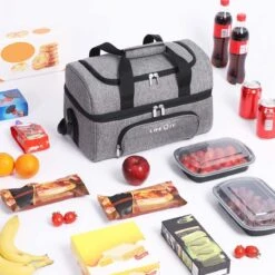 Lifewit 20L Koeltas | 20 Liter | Opvouwbaar | Koelbox-Koeltas | Isolatietas/ Picknicktas Voor Levensmiddelen / Grijs -Outdoor Kampeerwinkel 1200x1200 69