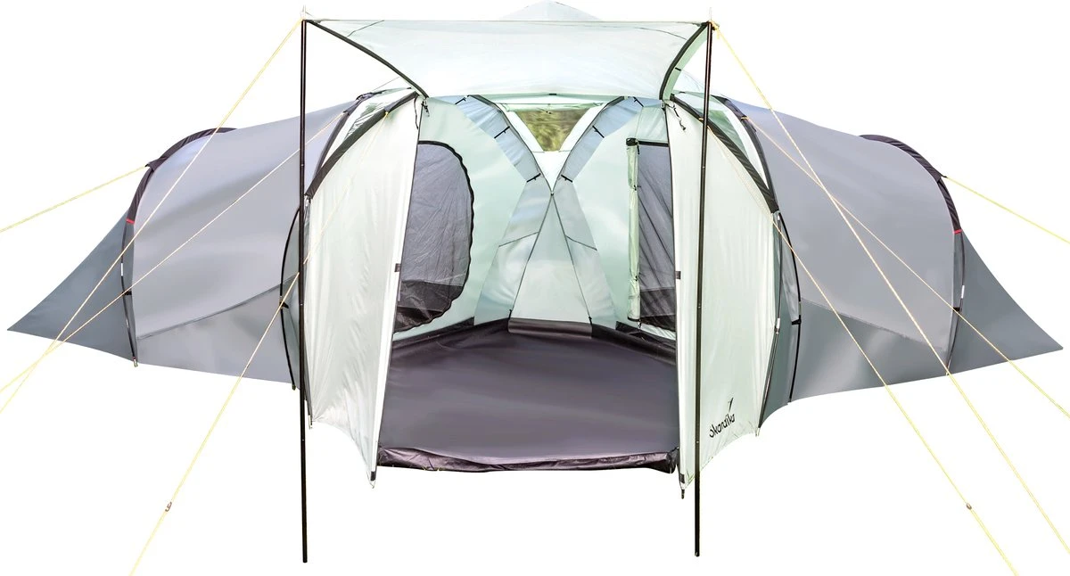 Skandika Bern 4 Koepeltent - Koepeltent - Tenten - 4 Persoons Kampeertent Met Panoramisch Dakraam, 2 Slaapcabines, Grondzeil, 210 Cm Stahoogte, Waterdicht, 4000 Mm Waterkolom - Grote Outdoor Familie Tent, Kampeertent - Grijs 3 Skandika Bern 4 Koepeltent - Koepeltent - Tenten - 4 Persoons Kampeertent Met Panoramisch Dakraam, 2 Slaapcabines, Grondzeil, 210 Cm Stahoogte, Waterdicht, 4000 Mm Waterkolom - Grote Outdoor Familie Tent, Kampeertent - Grijs