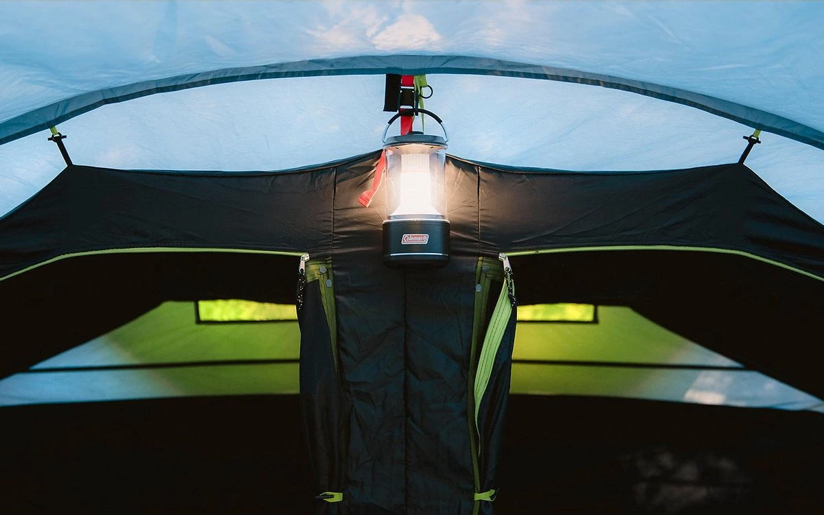 Coleman Vail 4 Tunneltent - Familie Tent - 4-Persoons - Grijs/Groen 6 Coleman Vail 4 Tunneltent - Familie Tent - 4-Persoons - Grijs/Groen - Afbeelding 4