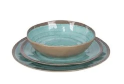 Bo-Camp Servies Halo - 12 Delig Melamine - Aqua -Outdoor Kampeerwinkel 1200x813 1