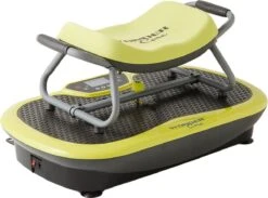 Wonder Core, Rock N Fit – Fitness Trilplaat – Fitnessapparaat – 3-in-1 Trilplaat Met Zitje – Full Body Trainer - Trainingsstoel