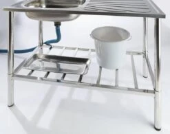 Camping/Outdoor Inox Tafel Met Gootsteen Lavabo En Kraan 100x77x50cm 9 Camping/Outdoor Inox Tafel Met Gootsteen Lavabo En Kraan 100x77x50cm -Outdoor Kampeerwinkel 1200x945