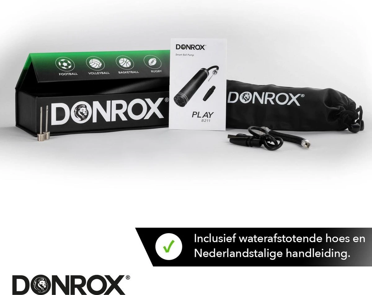 Donrox Play B211 Elektrische Ballenpomp - Voetbalpomp Inclusief Naalden - Oplaadbaar - Autostop 11 Donrox Play B211 Elektrische Ballenpomp - Voetbalpomp Inclusief Naalden - Oplaadbaar - Autostop - Afbeelding 9