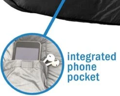 HikeMeister Mummy Slaapzak 1600 Gram - Kamperen - Zwart - Ca. 220 X 80 Cm - Met Binnenzak - Comfortzone: 0-15 Graden - Draagtas -Outdoor Kampeerwinkel 1200x964