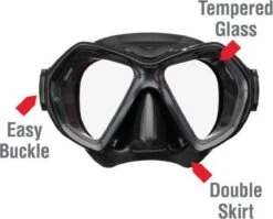 ReefTourer Snorkelmasker Duikbril Snorkelset RC-0107- Zwart/zwart -Outdoor Kampeerwinkel 1200x968 1