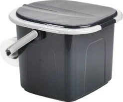 Branq Toiletemmer Draagbaar Met Deksel - 15,5L - Antraciet -Outdoor Kampeerwinkel 1200x999 1