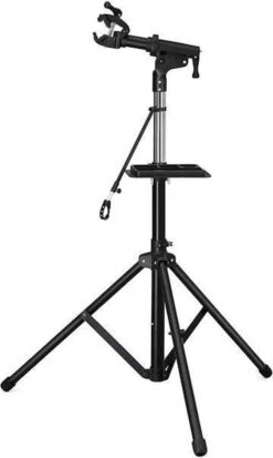 Merkloos Decopatent® PRO Montagestandaard Fiets - 360° Draaibaar - Verstelbaar + Gereedschapsbakje - Fiets Montage Reparatie Standaard -Outdoor Kampeerwinkel 718x1200 1