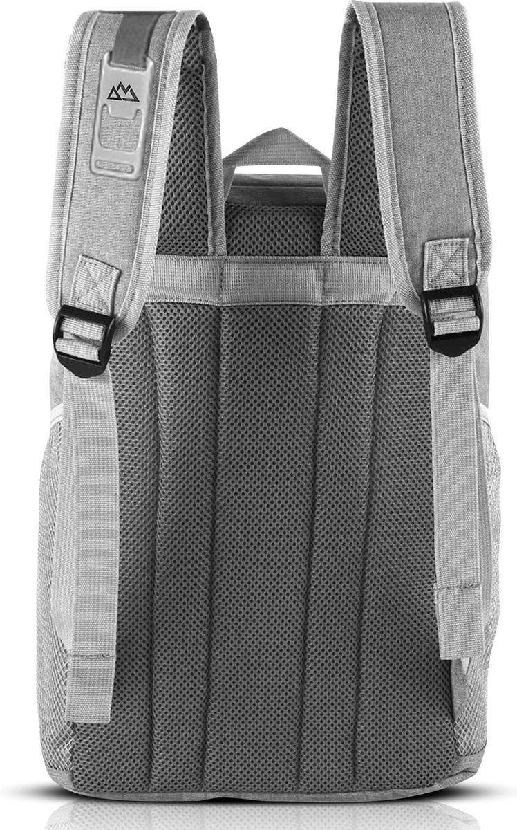 Needventure Koeltas - Lunchtas - Koelrugtas - Picknicktas - 20 Liter - Flessenhouder - Bieropener - Grijs 4 Needventure Koeltas - Lunchtas - Koelrugtas - Picknicktas - 20 Liter - Flessenhouder - Bieropener - Grijs - Afbeelding 2