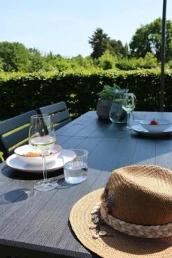 ERRO Vouwtafel - Houtlook - 180x74cm - Zwart -Outdoor Kampeerwinkel 800x1200 4