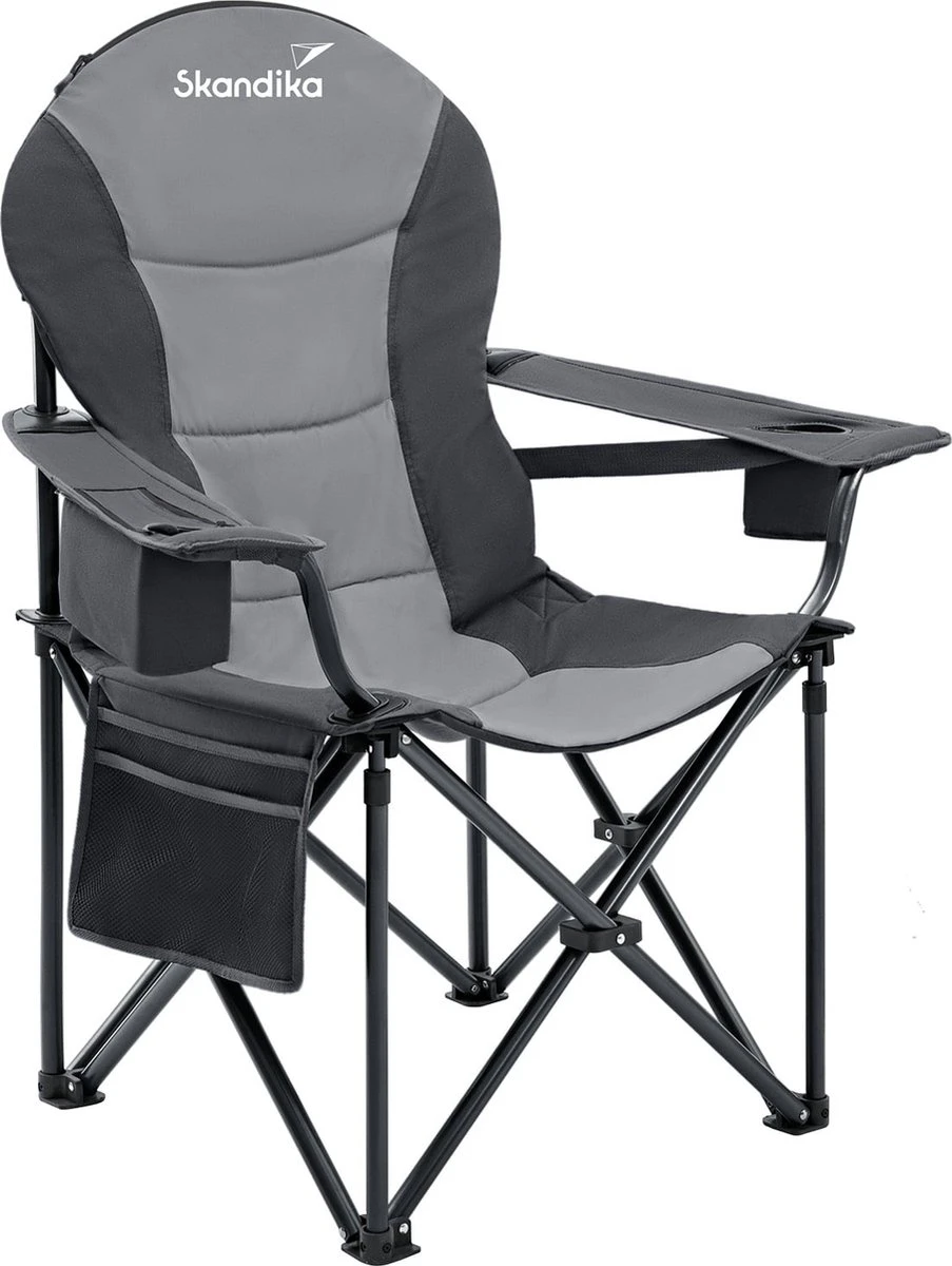Skandika Relax Comfort Campingstoel - Campingstoel Opvouwbaar - Comfortabele Klapstoel Met Drinkhouder En Koelvak, Tot Max. 160 Kg, Opvouwbaar, Lichtgewicht | Vouwstoel Voor Kamperen, Camping, Festival, Vissen – Grijs 3 Skandika Relax Comfort Campingstoel - Campingstoel Opvouwbaar - Comfortabele Klapstoel Met Drinkhouder En Koelvak, Tot Max. 160 Kg, Opvouwbaar, Lichtgewicht | Vouwstoel Voor Kamperen, Camping, Festival, Vissen – Grijs